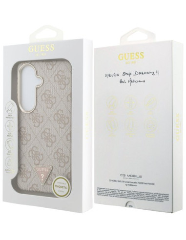GUESS MAGSAFE CARCASA TRIANGLE 4G SAMSUNG S26 ROSA