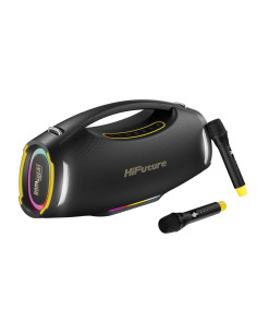 HIFUTURE ALTAVOZ IU/KARAOKE 2 MICRÓFONOS / BOOMBEAT 350W NEGRO