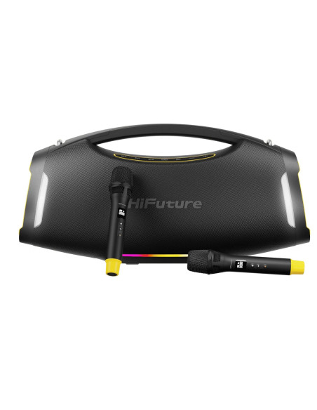 HIFUTURE ALTAVOZ IU/KARAOKE 2 MICRÓFONOS / BOOMBEAT 350W NEGRO