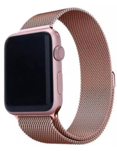DEVIA CORREA METALICA MILANESE APPLE WATCH 42/44/45/49mm ORO ROSA