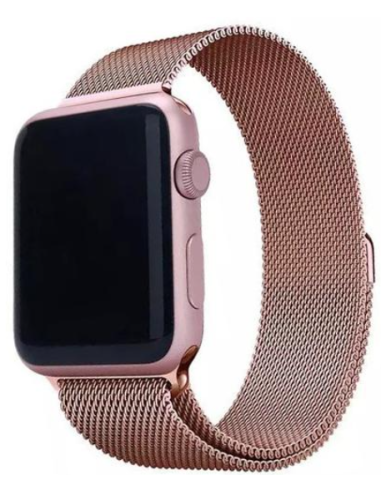 DEVIA CORREA METALICA MILANESE APPLE WATCH 42/44/45/49mm ORO ROSA