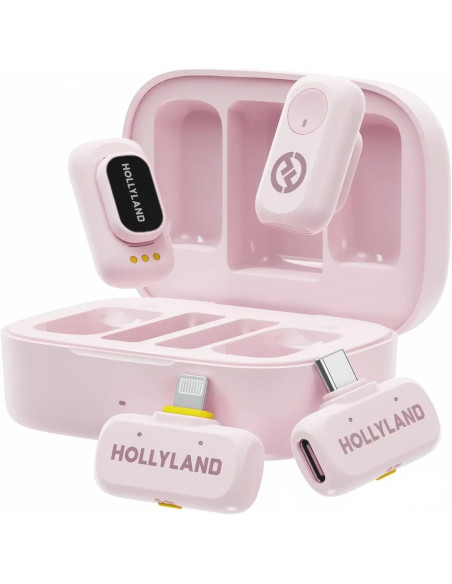 HOLLYLAND MICROFONO INALAMBRICO LARK A1 COMBO ROSA