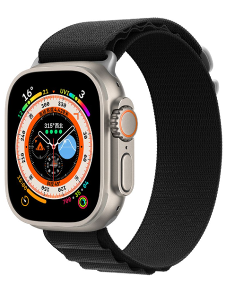 DEVIA CORREA NAYLON BRAIDED SPORT5 APPLE WATCH 42/44/45/49mm NEGRO