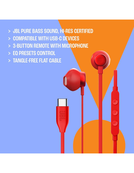 JBL AURICULAR TUNE 305C AZUL