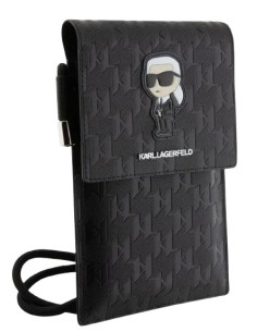 KARL LAGERFELD BANDOLERA MONOGRAM IKONIK NEGRO 2