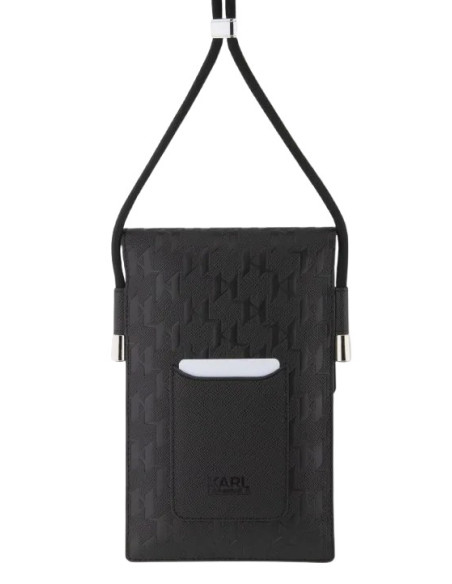 KARL LAGERFELD BANDOLERA MONOGRAM IKONIK NEGRO