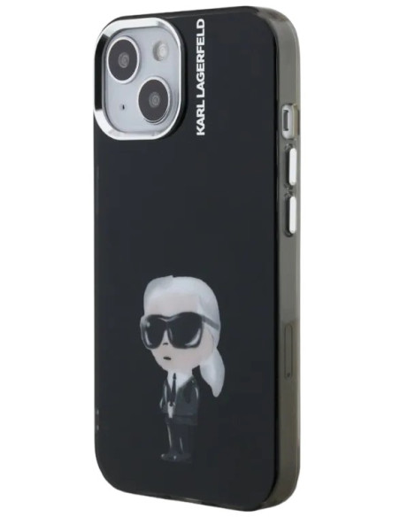 KARL LAGERFELD CARCASA AQUARELLE IPHONE 15 NEGRO
