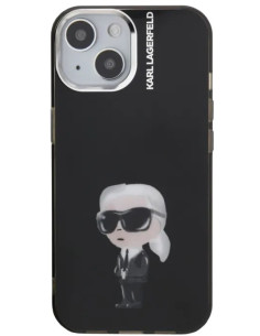 KARL LAGERFELD CARCASA AQUARELLE IPHONE 15 NEGRO 2