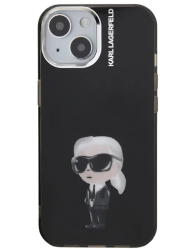 KARL LAGERFELD CARCASA AQUARELLE IPHONE 15 NEGRO