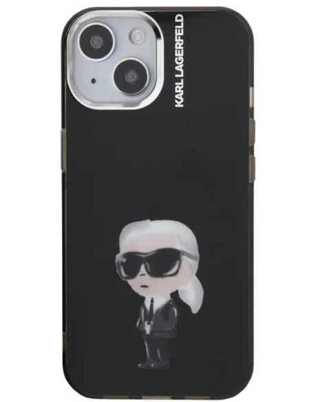 KARL LAGERFELD CARCASA AQUARELLE IPHONE 15 NEGRO