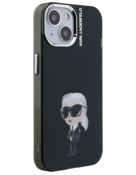 KARL LAGERFELD CARCASA AQUARELLE IPHONE 15 NEGRO