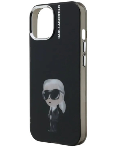 KARL LAGERFELD CARCASA AQUARELLE IPHONE 15 NEGRO