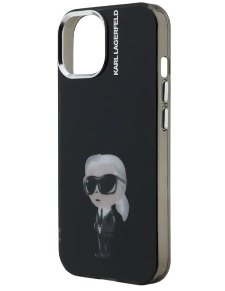 KARL LAGERFELD CARCASA AQUARELLE IPHONE 15 NEGRO