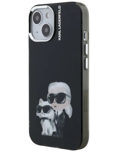 KARL LAGERFELD CARCASA AQUARELLE K&C IPHONE 15 NEGRO