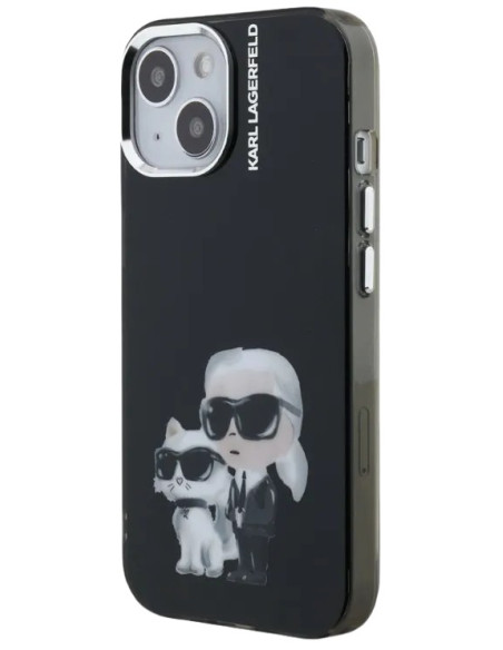 KARL LAGERFELD CARCASA AQUARELLE K&C IPHONE 15 NEGRO