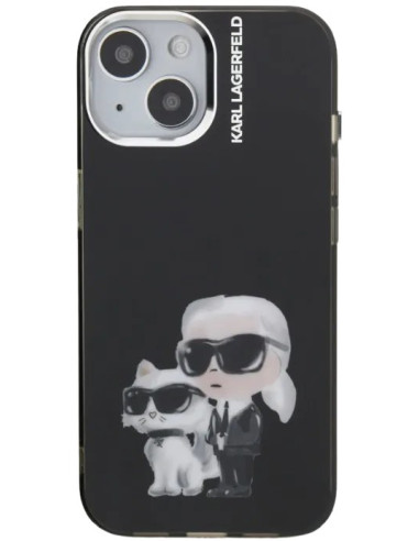 KARL LAGERFELD CARCASA AQUARELLE K&C IPHONE 15 NEGRO