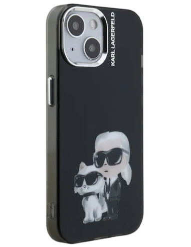 KARL LAGERFELD CARCASA AQUARELLE K&C IPHONE 15 NEGRO