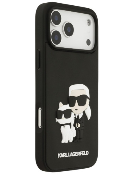 KARL LAGERFELD CARCASA K&C HEADS 3D IPHONE 17 PRO NEGRO