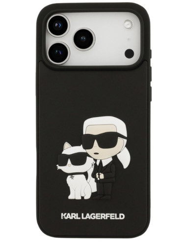 KARL LAGERFELD CARCASA K&C HEADS 3D IPHONE 17 PRO NEGRO