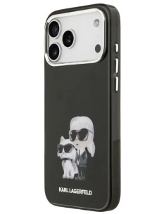 KARL LAGERFELD CARCASA MAGSAFE AQUARELLE K&C IPHONE 17 PRO MAX NEGRO