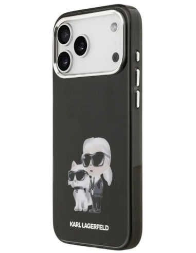 KARL LAGERFELD CARCASA MAGSAFE AQUARELLE K&C IPHONE 17 PRO MAX NEGRO