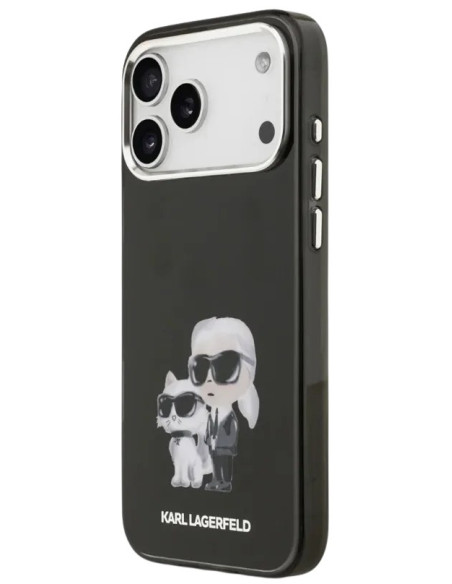 KARL LAGERFELD CARCASA MAGSAFE AQUARELLE K&C IPHONE 17 PRO MAX NEGRO
