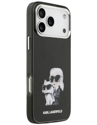 KARL LAGERFELD CARCASA MAGSAFE AQUARELLE K&C IPHONE 17 PRO MAX NEGRO
