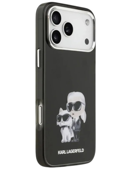 KARL LAGERFELD CARCASA MAGSAFE AQUARELLE K&C IPHONE 17 PRO MAX NEGRO