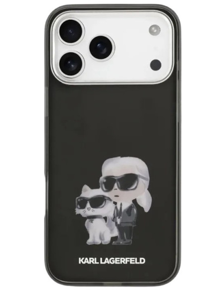 KARL LAGERFELD CARCASA MAGSAFE AQUARELLE K&C IPHONE 17 PRO MAX NEGRO