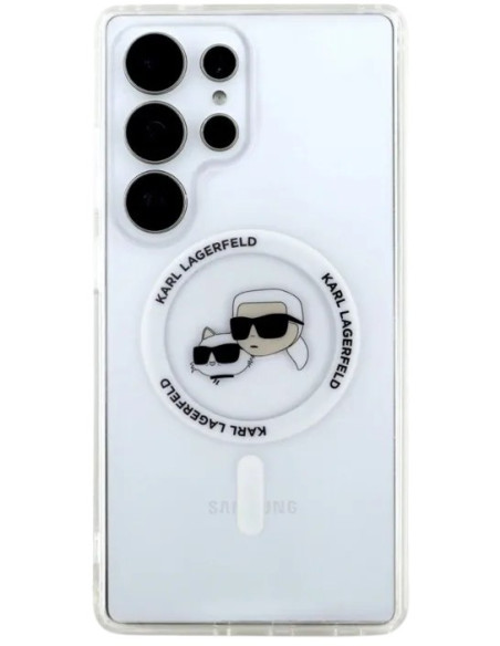 KARL LAGERFELD CARCASA MAGSAFE IML K&C HEADS SAMSUNG GALAXY S25 ULTRA TRANSPARENTE