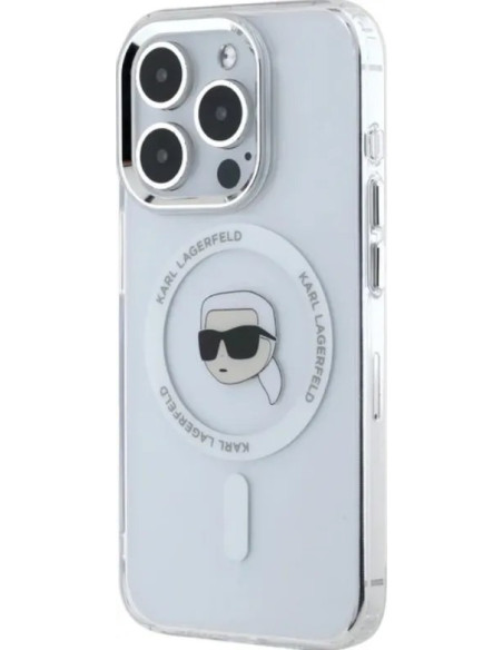 KARL LAGERFELD CARCASA MAGSAFE IML KARL HEAD IPHONE 15 PRO MAX