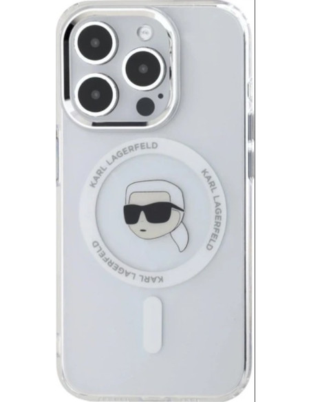 KARL LAGERFELD CARCASA MAGSAFE IML KARL HEAD IPHONE 15 PRO MAX