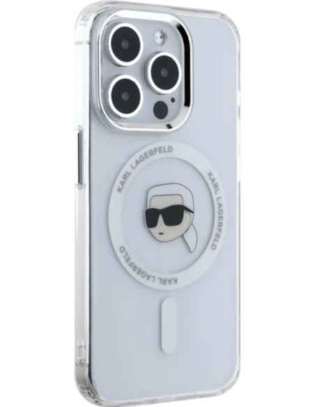 KARL LAGERFELD CARCASA MAGSAFE IML KARL HEAD IPHONE 15 PRO MAX