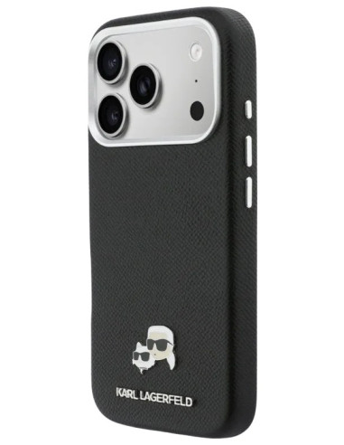 KARL LAGERFELD CARCASA MAGSAFE K&C PIN IPHONE 17 PRO NEGRO