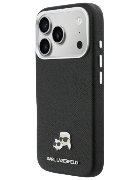 KARL LAGERFELD CARCASA MAGSAFE K&C PIN IPHONE 17 PRO NEGRO