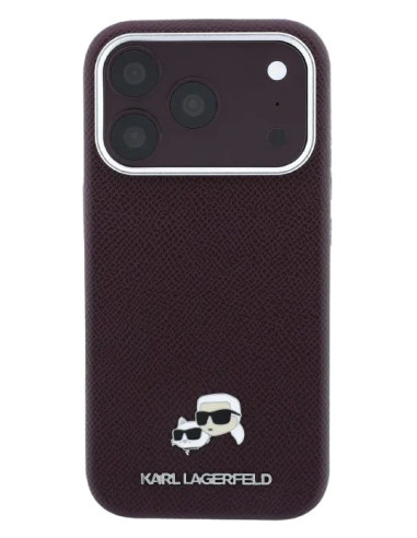 KARL LAGERFELD CARCASA MAGSAFE K&C PIN IPHONE 18 PRO MAX/17 PRO MAX BURDEOS