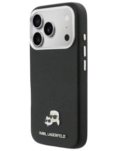 KARL LAGERFELD CARCASA MAGSAFE K&C PIN IPHONE 18 PRO MAX/17PRO MAX NEGRO