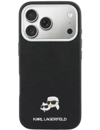 KARL LAGERFELD CARCASA MAGSAFE K&C PIN IPHONE 18 PRO MAX/17PRO MAX NEGRO