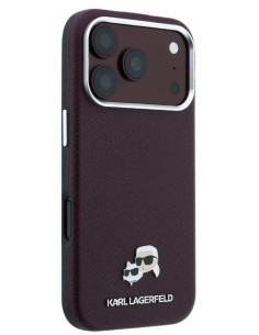 KARL LAGERFELD CARCASA MAGSAFE K&C PIN IPHONE 18 PRO/17PRO BURDEOS 2