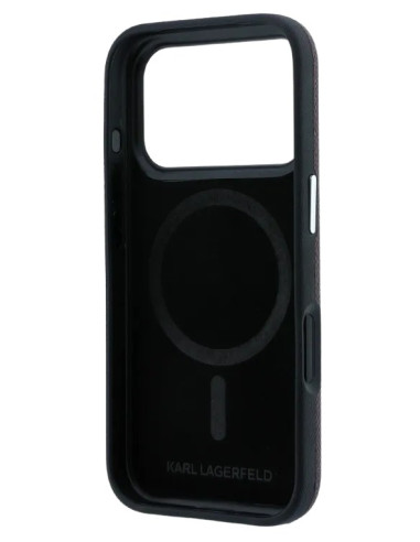 KARL LAGERFELD CARCASA MAGSAFE K&C PIN IPHONE 18 PRO/17PRO BURDEOS