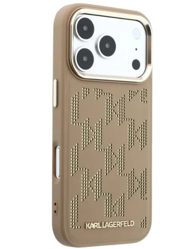 KARL LAGERFELD CARCASA MAGSAFE MONOGRAM IPHONE 17 PRO MAX BEIGE