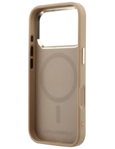 KARL LAGERFELD CARCASA MAGSAFE MONOGRAM IPHONE 17 PRO MAX BEIGE