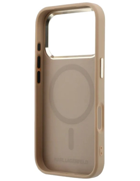 KARL LAGERFELD CARCASA MAGSAFE MONOGRAM IPHONE 17 PRO MAX BEIGE