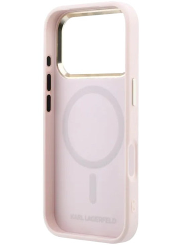 KARL LAGERFELD CARCASA MAGSAFE MONOGRAM IPHONE 17 PRO MAX ROSA