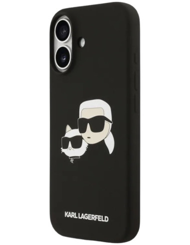 KARL LAGERFELD CARCASA MAGSAFE SILICONE K&C HEADS IPHONE 17 NEGRO