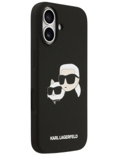 KARL LAGERFELD CARCASA MAGSAFE SILICONE K&C HEADS IPHONE 17 NEGRO 2