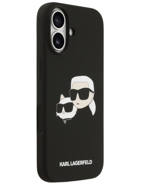 KARL LAGERFELD CARCASA MAGSAFE SILICONE K&C HEADS IPHONE 17 NEGRO
