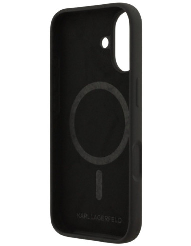 KARL LAGERFELD CARCASA MAGSAFE SILICONE K&C HEADS IPHONE 17 NEGRO