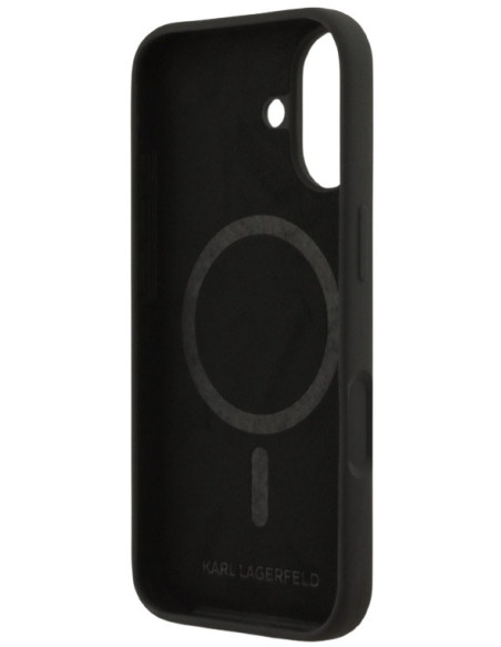 KARL LAGERFELD CARCASA MAGSAFE SILICONE K&C HEADS IPHONE 17 NEGRO