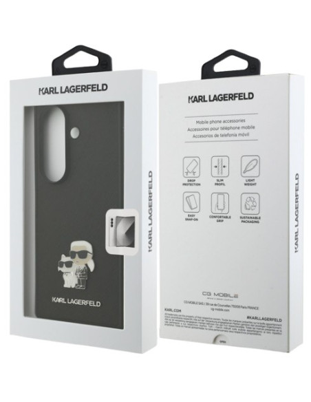 KARL LAGERFELD CARCASA SAFFIANO K&C Z FOLD 7 NEGRO